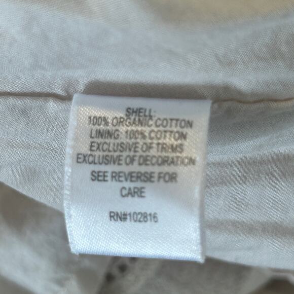 Garnet Hill Women's Mini Dress in Cream - Picture 12 of 16